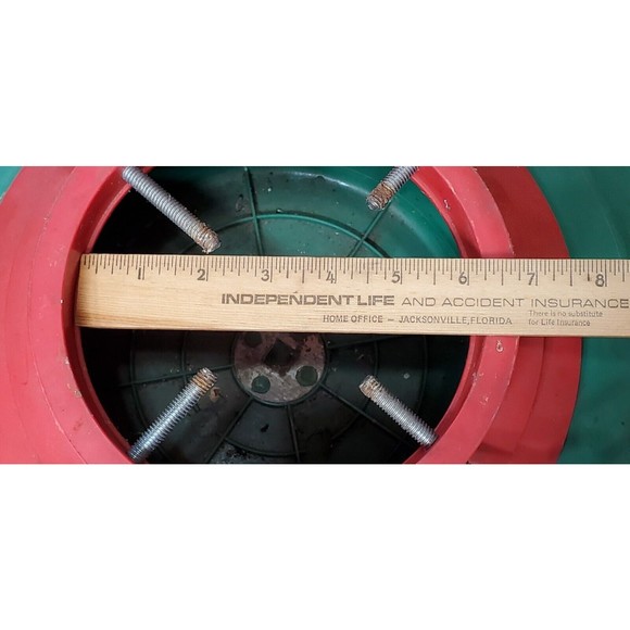 Vintage Christmas Tree Stand Live or Artificial Water Line Holds 6 to 7 Ft Tree - Picture 7 of 8